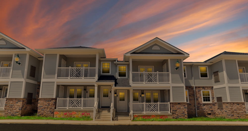 River Pointe Apartments - Exterior Sunset